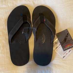 Black Men’s extra large rainbow sandals
